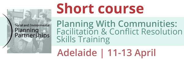 NRMjobs - 20000112 - Short Course: Planning With Communities - Facilitation & Conflict Resolution