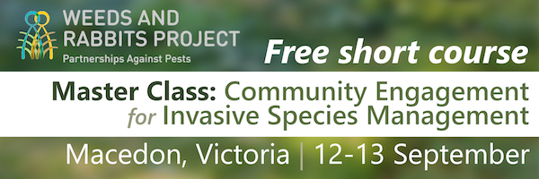 NRMjobs - 20001240 - Master Class: Free Short Course on Community Engagement for Invasive Species Management
