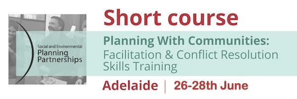 NRMjobs - 20002768 - Short Course: Planning With Communities - Facilitation & Conflict Resolution