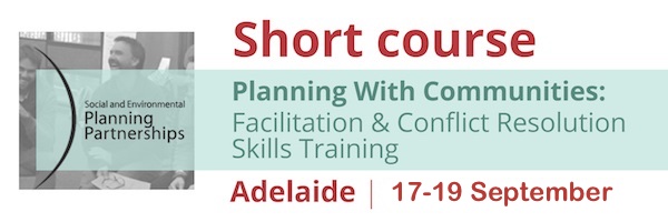NRMjobs - 20003376 - Short Course: Planning With Communities - Facilitation & Conflict Resolution