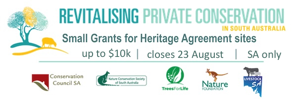 NRMjobs - 20008643 - Small Grants for Heritage Agreement sites (SA only) - closes 23 August