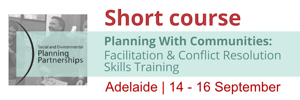 NRMjobs - 20008711 - Short Course: Planning With Communities - Facilitation & Conflict Resolution