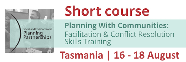 NRMjobs Notice 20012821 - Short Course: Planning With Communities - Facilitation & Conflict Resolution