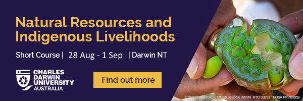NRMjobs - 20017504 - Natural Resources & Indigenous Livelihoods Intensive Short Course