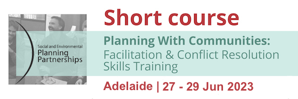NRMjobs - 20017582 - Short Course: Planning with Communities - Facilitation & Conflict Resolution