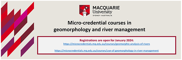 NRMjobs Notice 20018571 - Micro-credential Courses in Fluvial Geomorphology & River Management