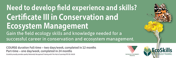 NRMjobs Notice 20023540 - Nationally recognised Conservation courses created by industry for industry.